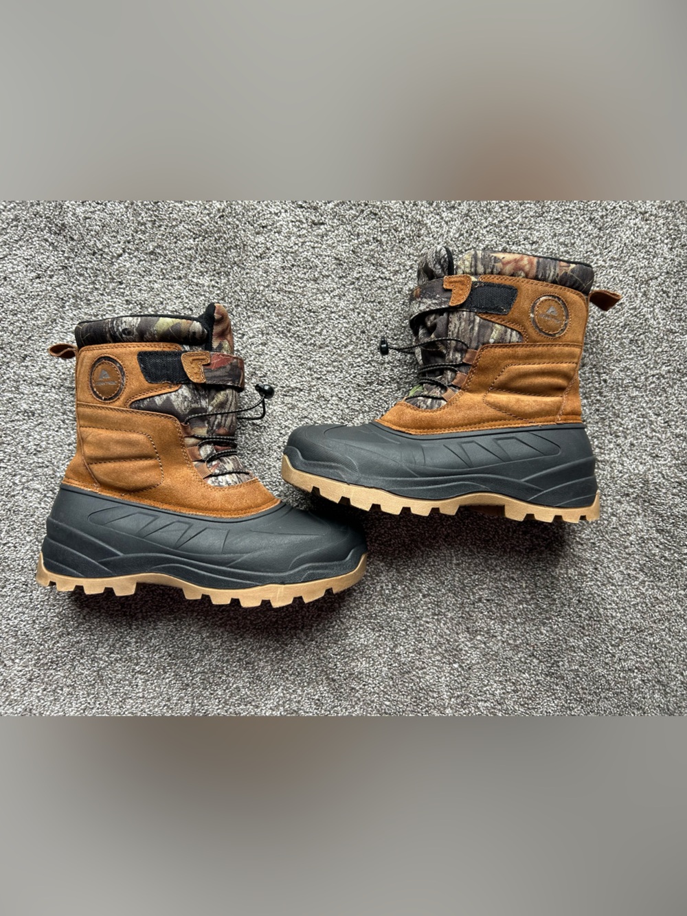 Ozark Trail Brown & Black Men's Insulated Winter Boots